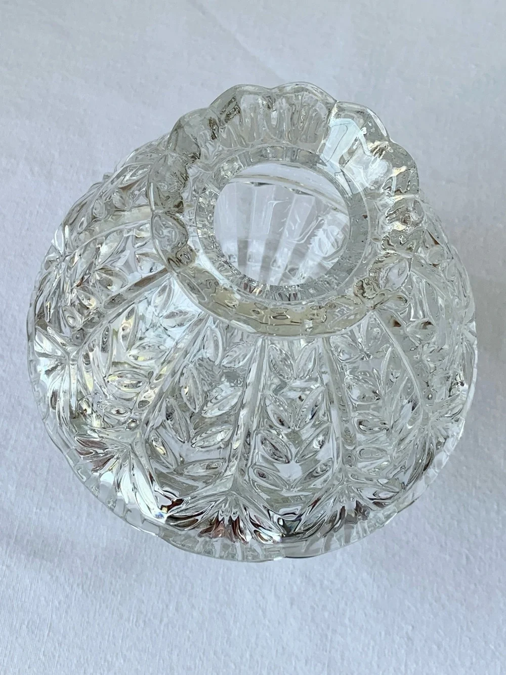 Fifth Avenue Portico Crystal Clear 2 Piece Glass Candle Holder Fairy Lamp
